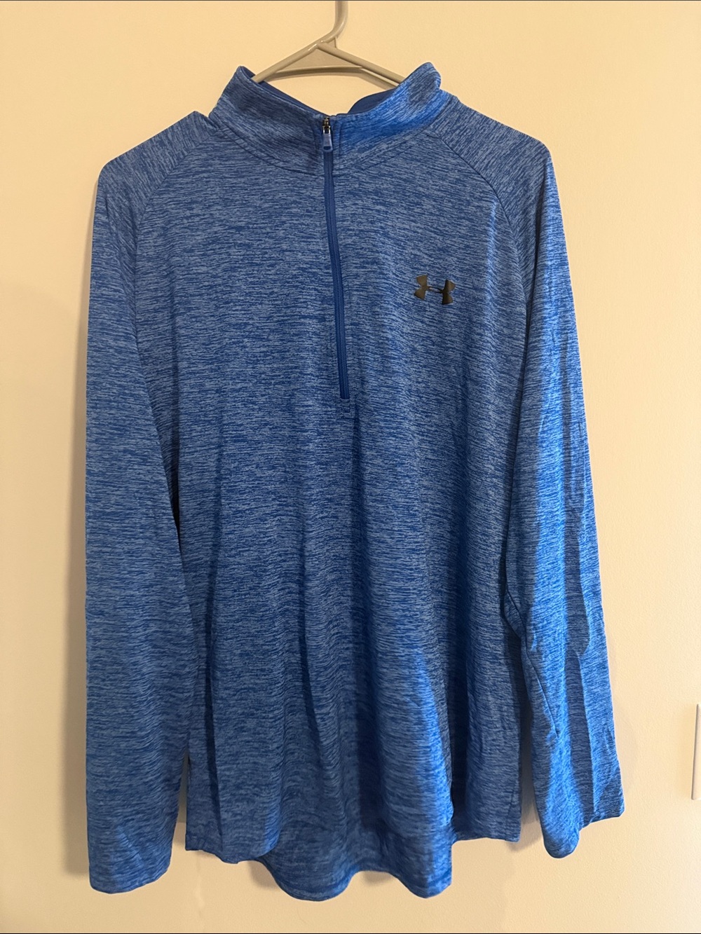 Under Armour Men's Heather Royal Blue Half-Zip Performance Pullover